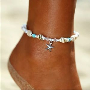 Starfish Seashell Anklet